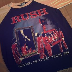 RUSH Concert Shirt - Moving Pictures Tour 1981  XS